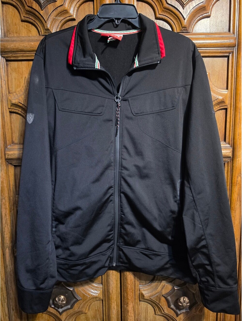 Puma x Scuderia Ferrari Track Jacket – Black, Full Zip, Men's Size XL